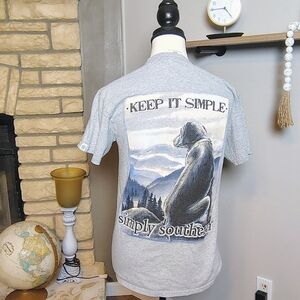 Simply Southern Gray 'Keep It Simple' Dog Tee